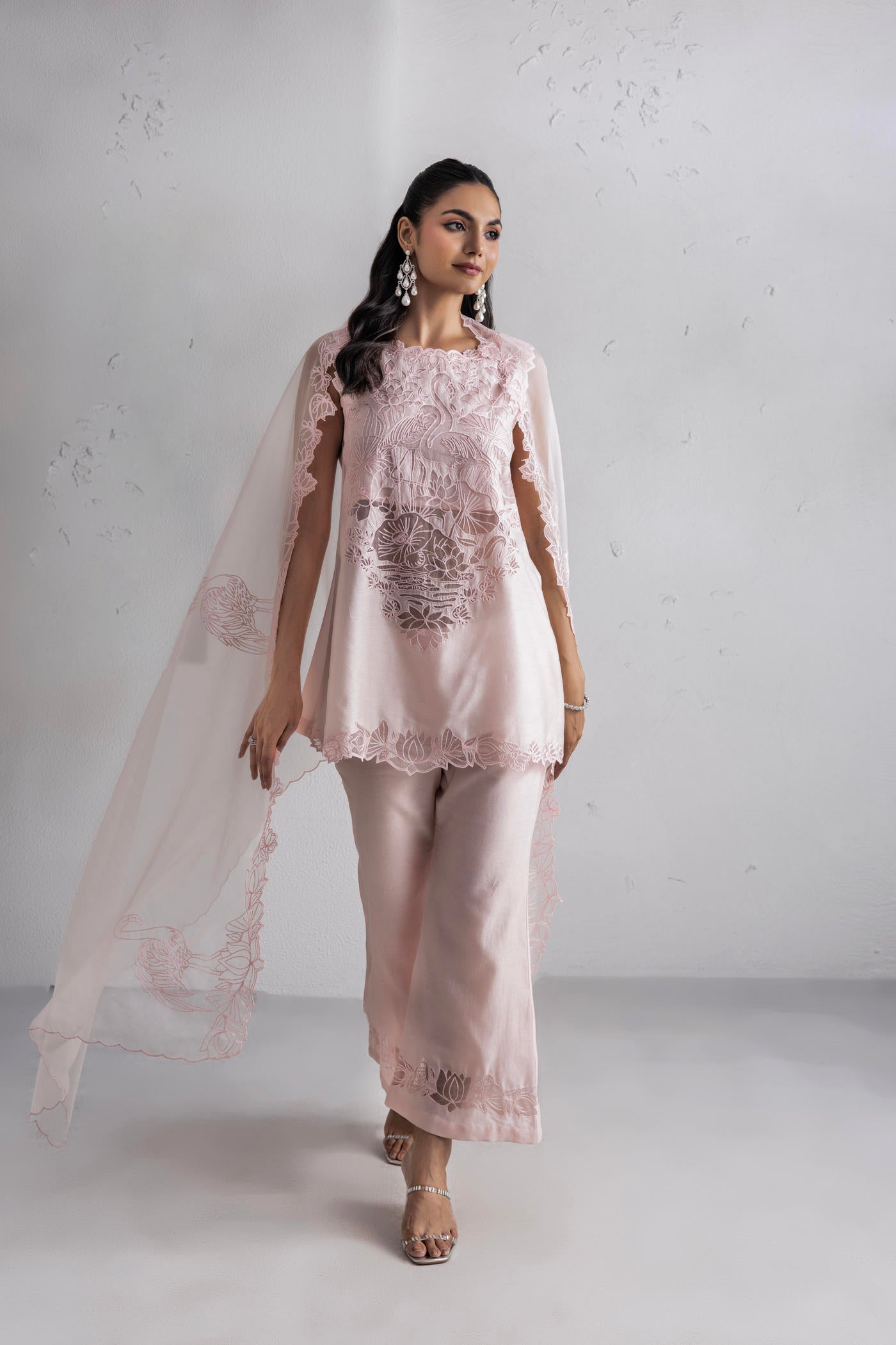 Nargis Kurta With Bell Bottom Salwar & Dupatta