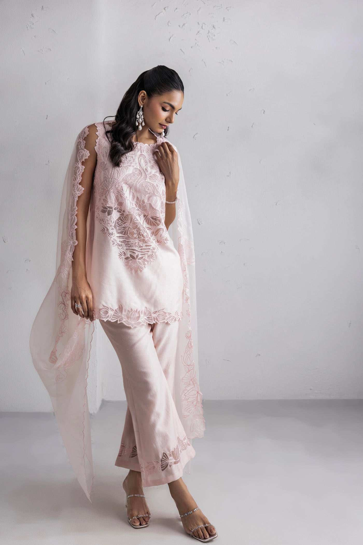 Nargis Kurta With Bell Bottom Salwar & Dupatta