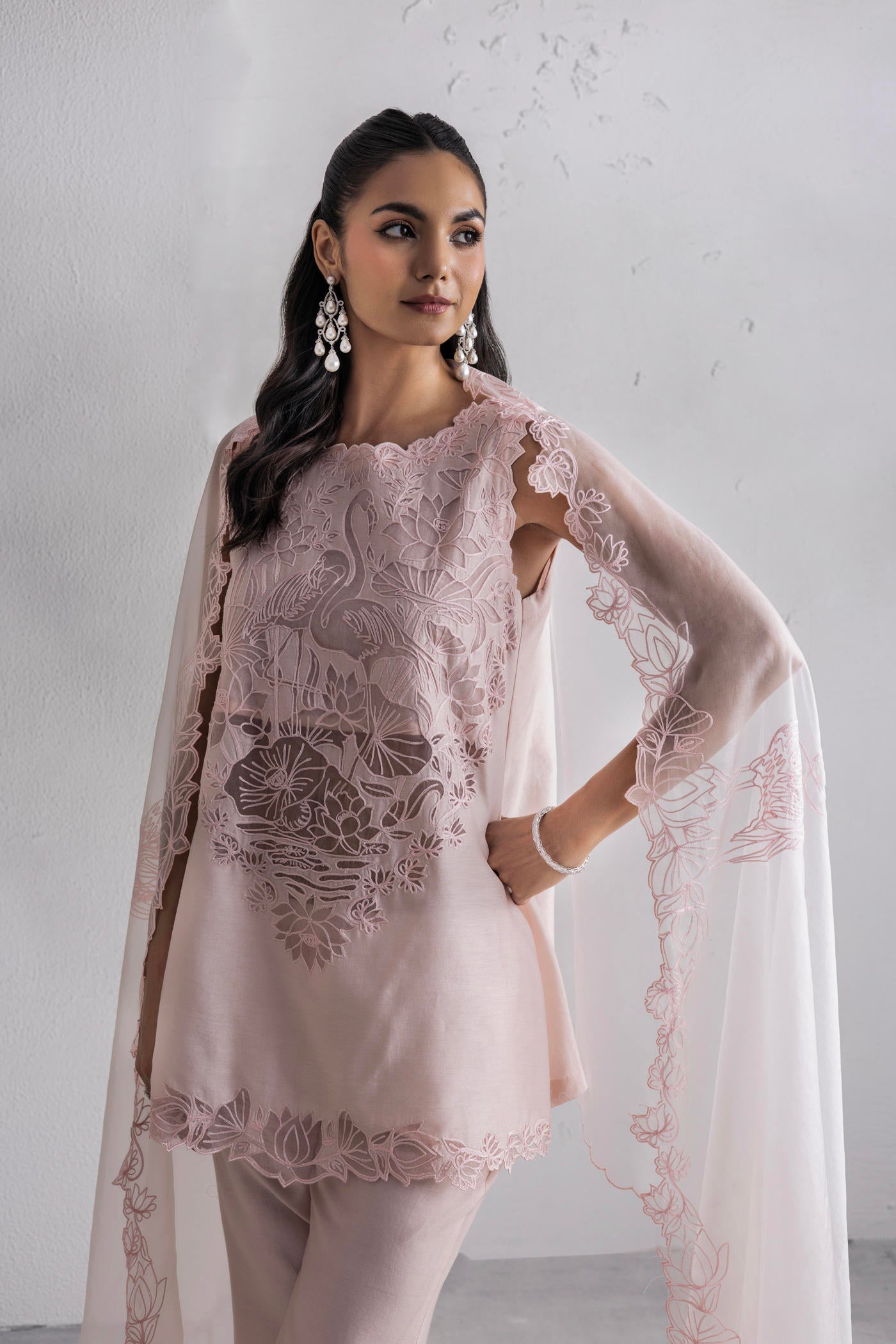 Nargis Kurta With Bell Bottom Salwar & Dupatta