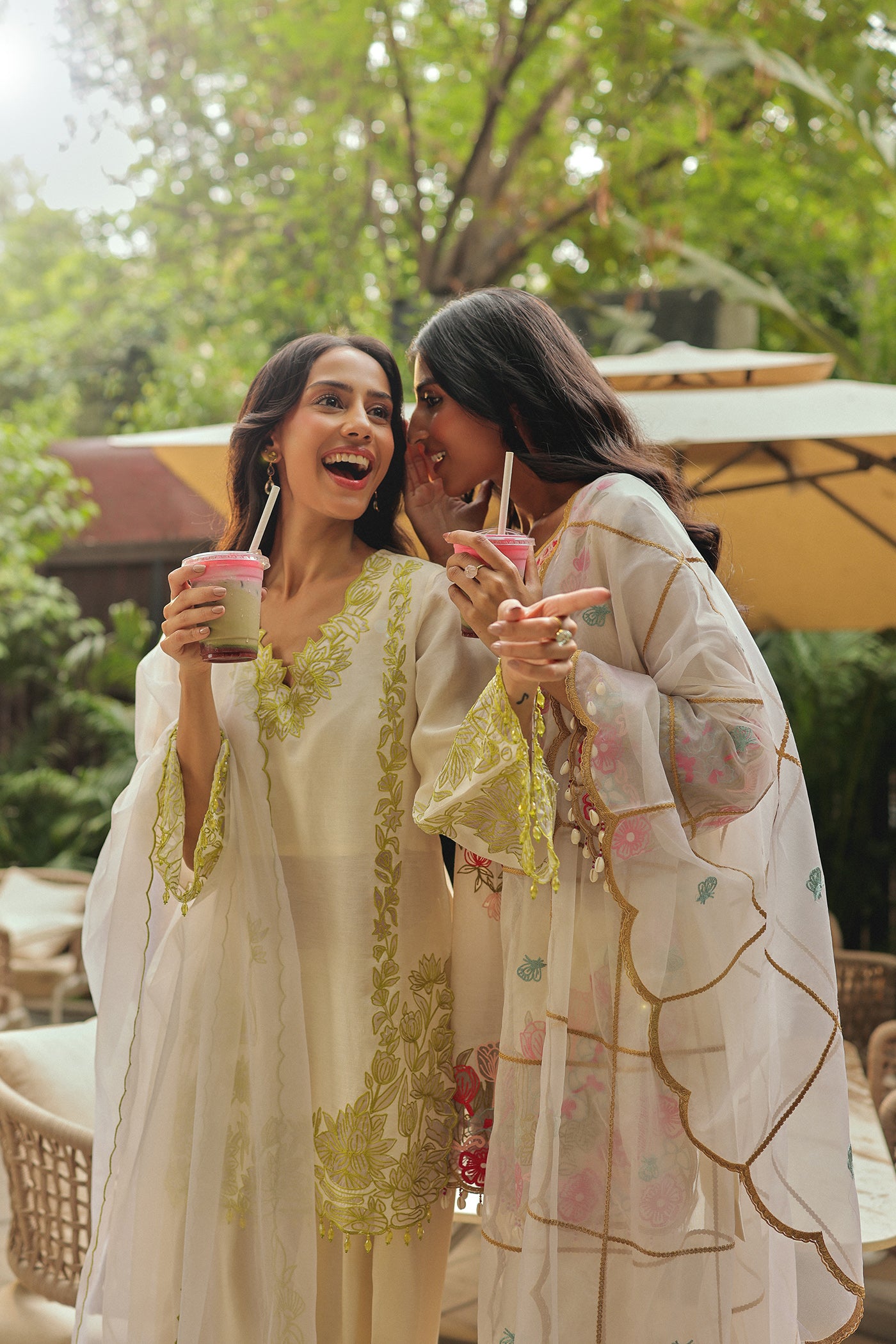 Nasreen Kurta With Farshi Salwar & Dupatta
