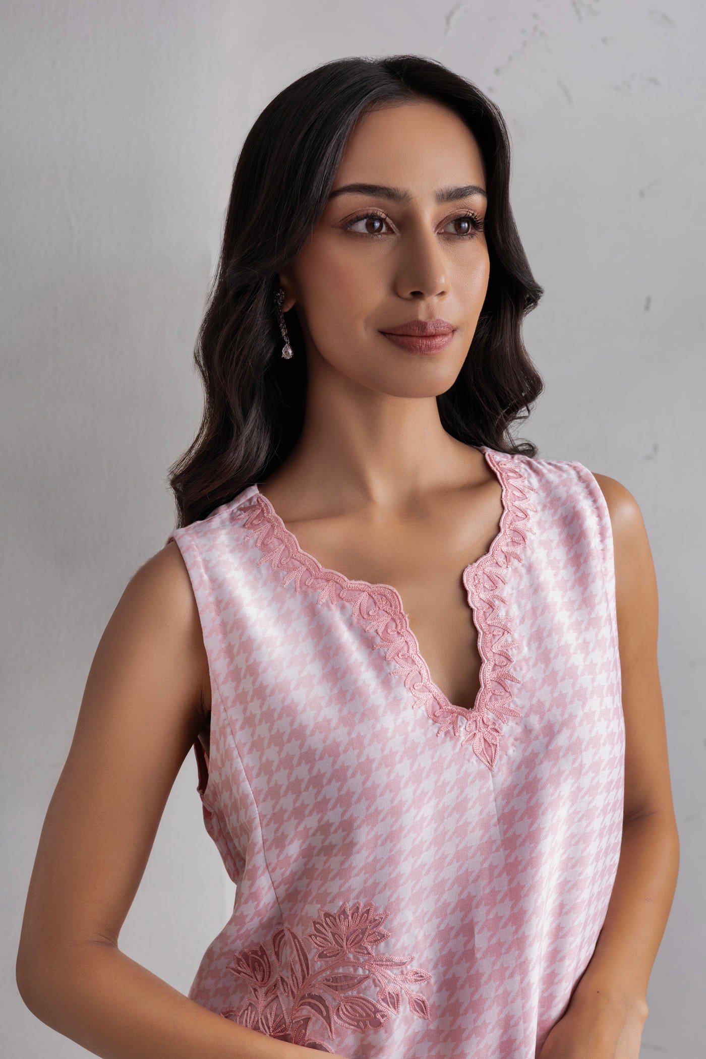Magnolia Pink Long Kurta Set