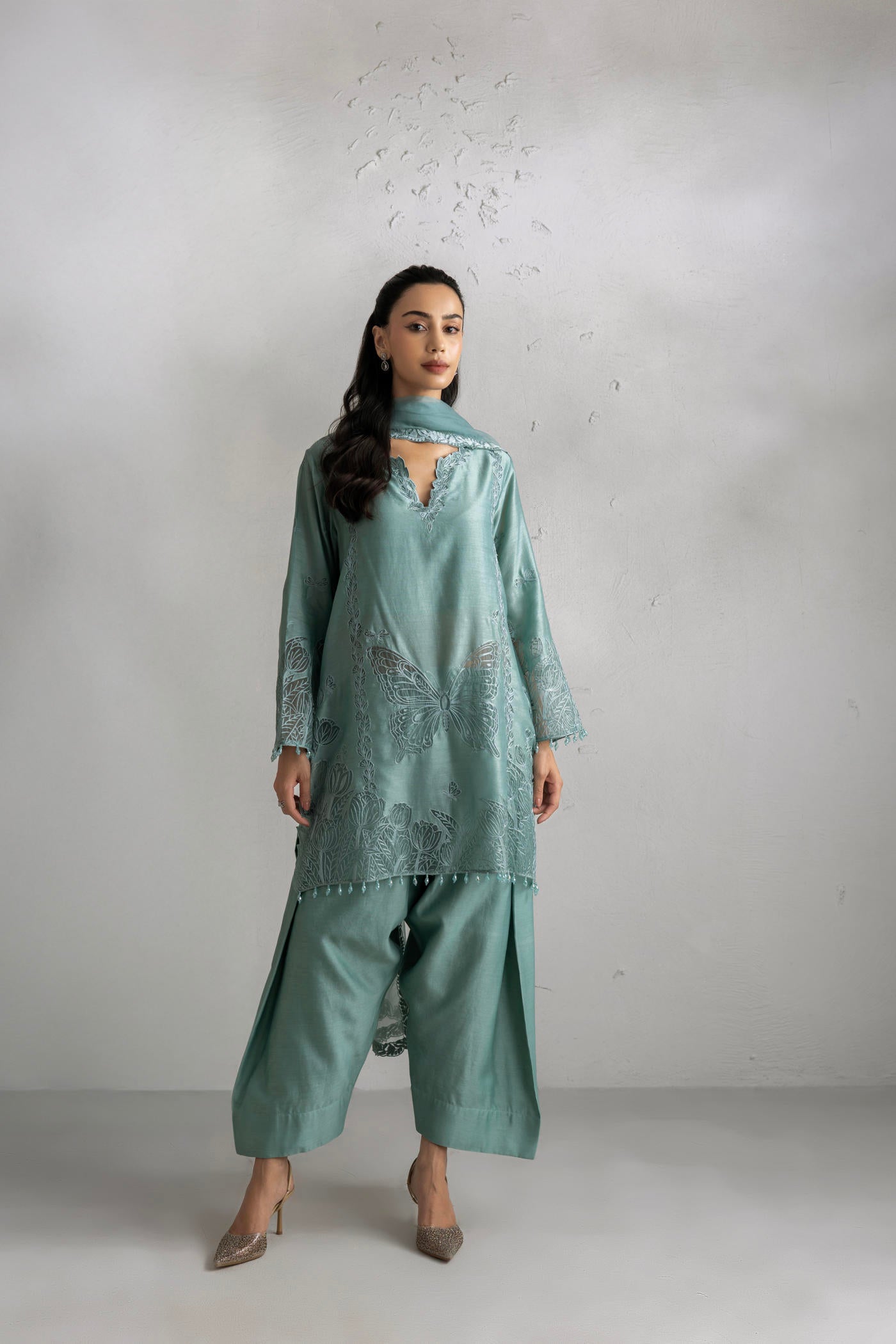 Yasmin Kurta With Farshi Salwar