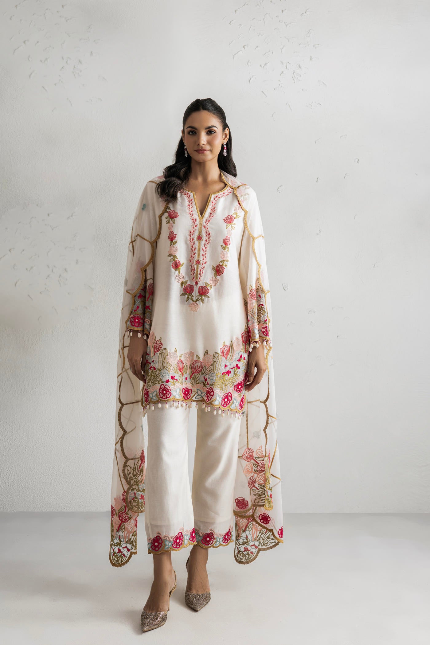 Afreen Kurta With Farshi Salwar & Dupatta