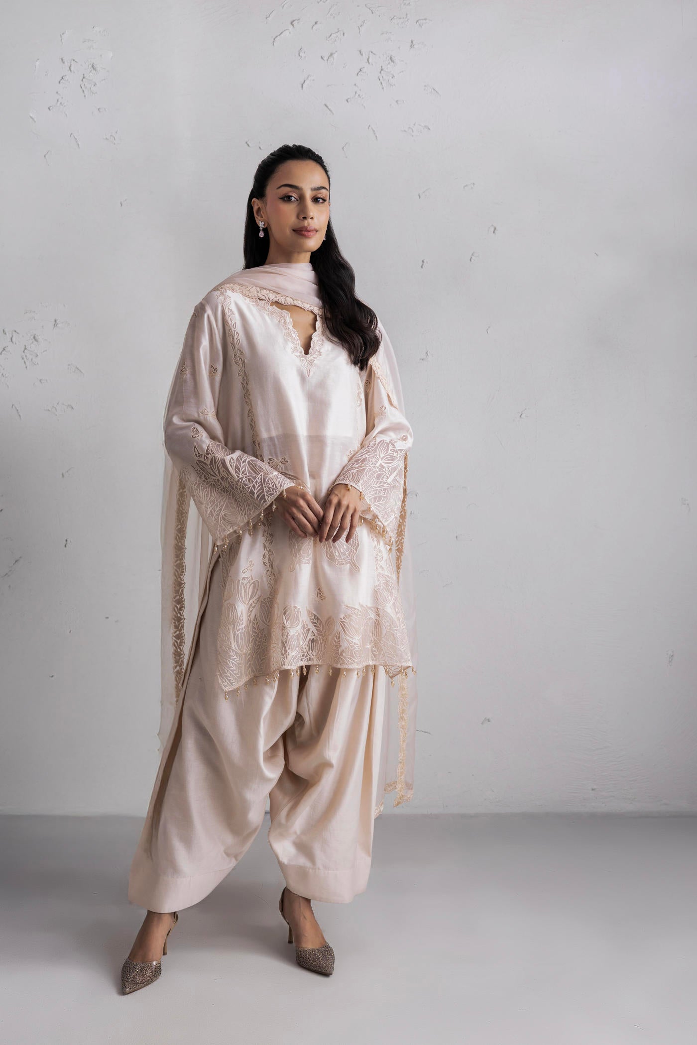 Bahar Kurta Set With Farshi Salwar
