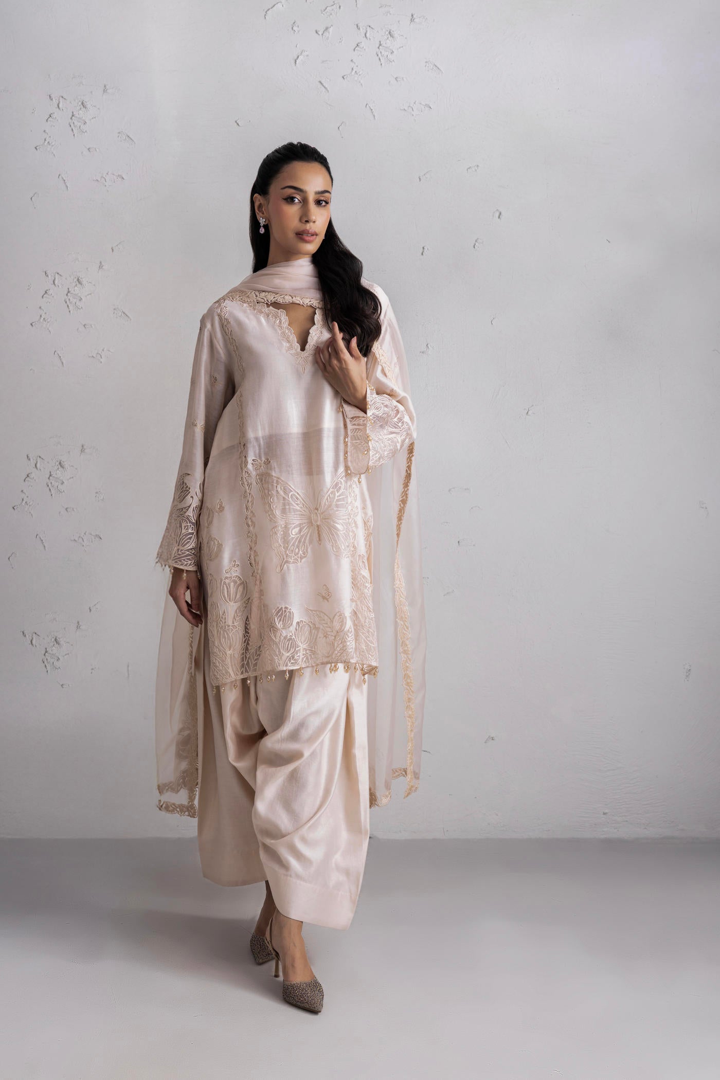 Bahar Kurta Set With Farshi Salwar