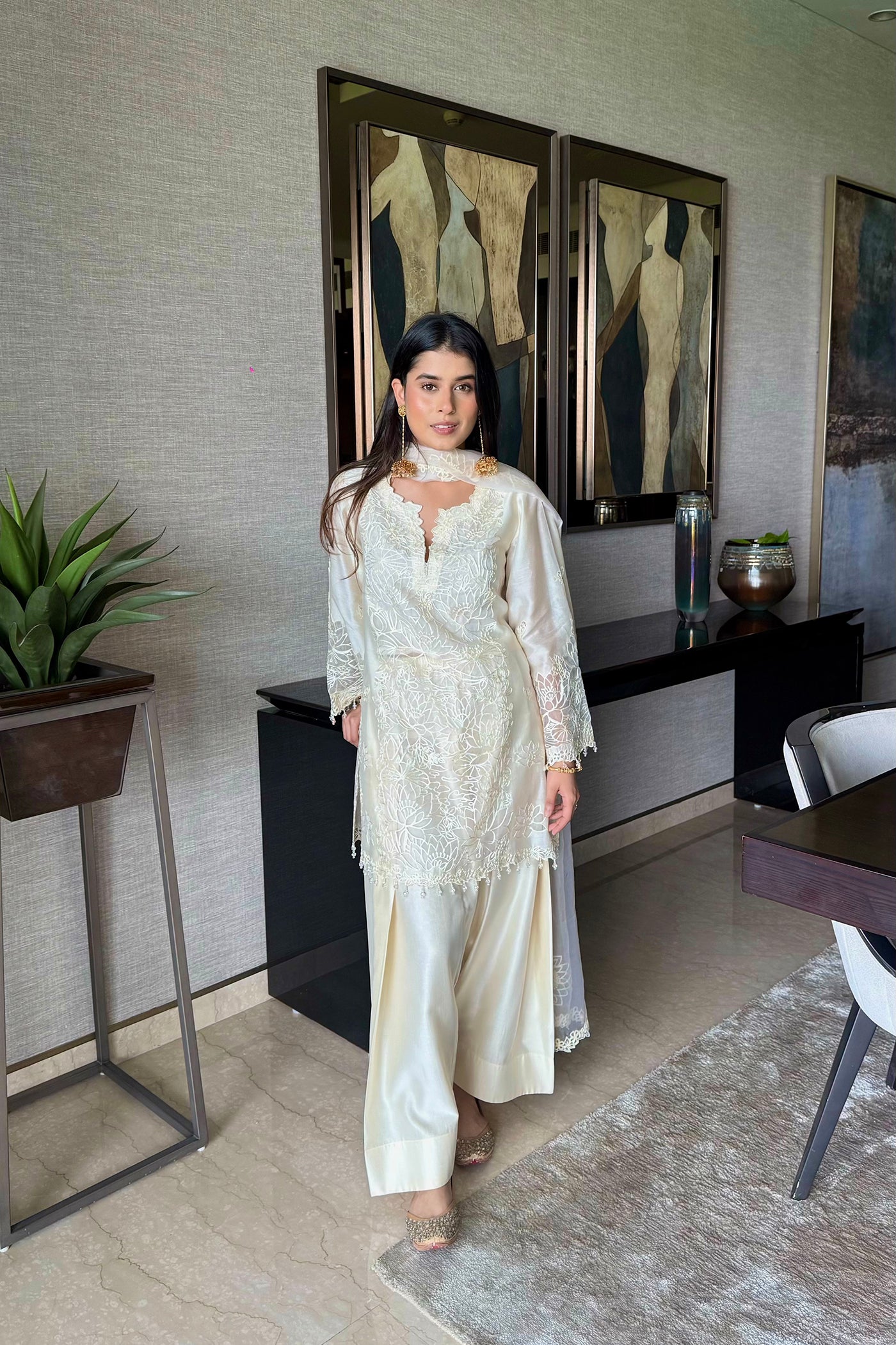 Rhea Kalra In Gulrukh Kurta With Farshi Salwar And Dupatta
