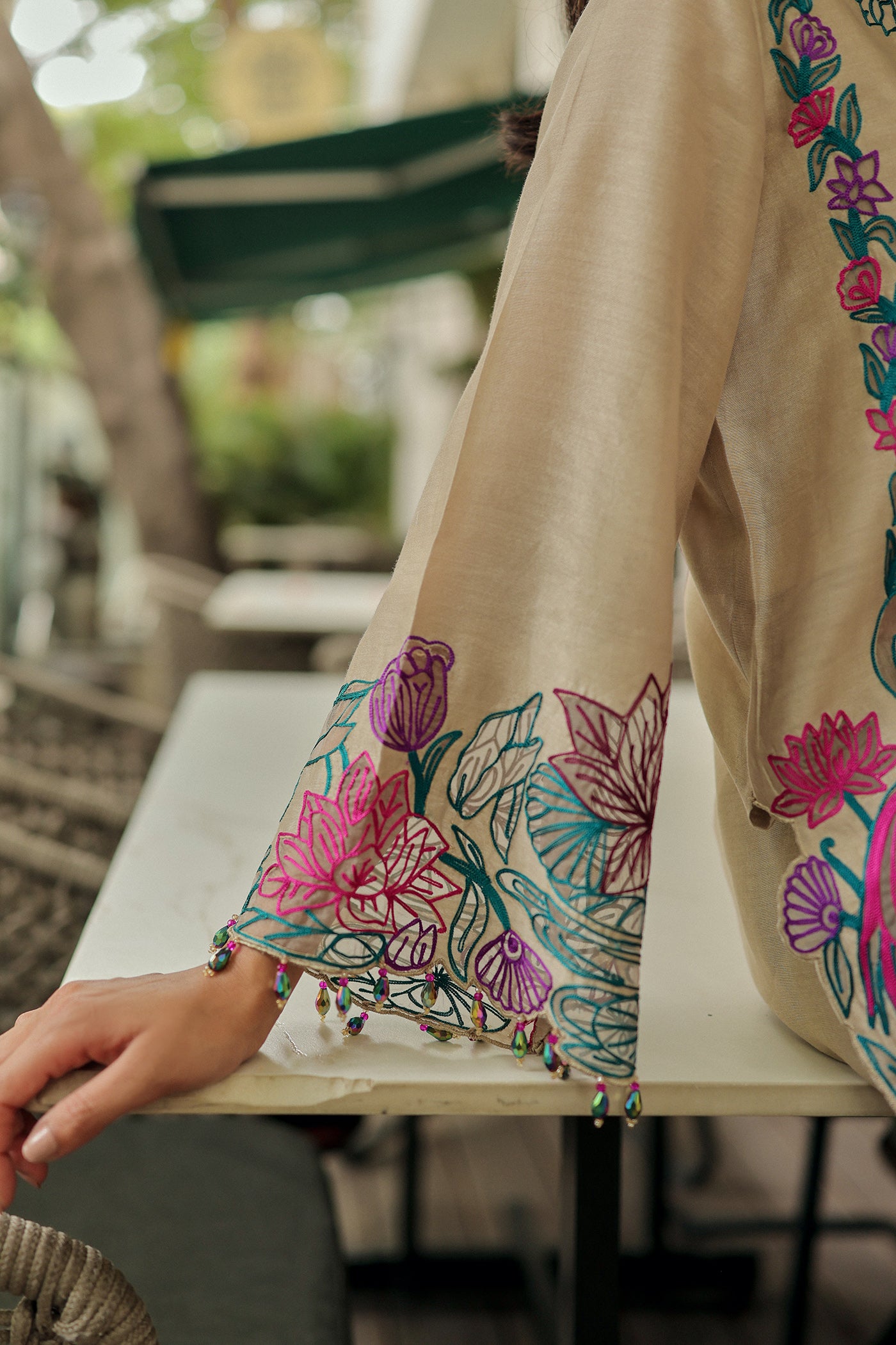 Gul Kurta Set With Farshi Salwar