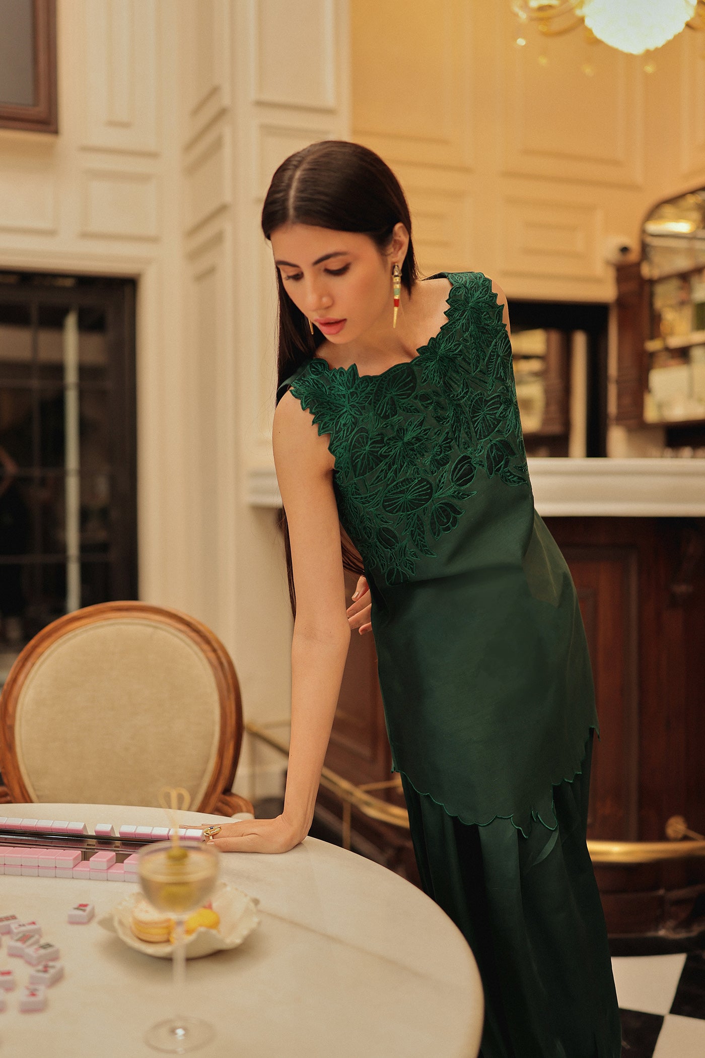 Seher Kurta With Satin Ballon Pants & Dupatta