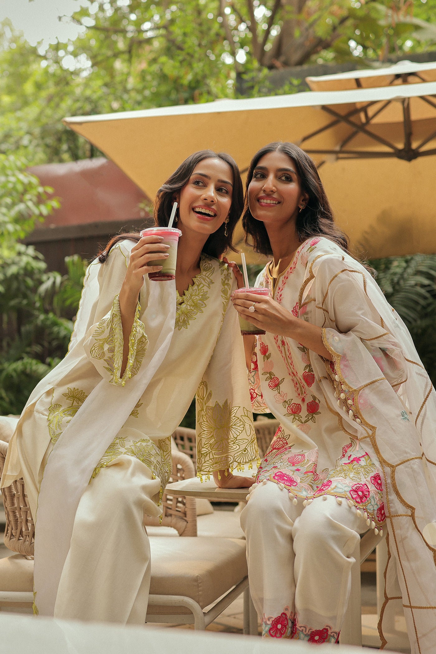 Nasreen Kurta With Farshi Salwar & Dupatta