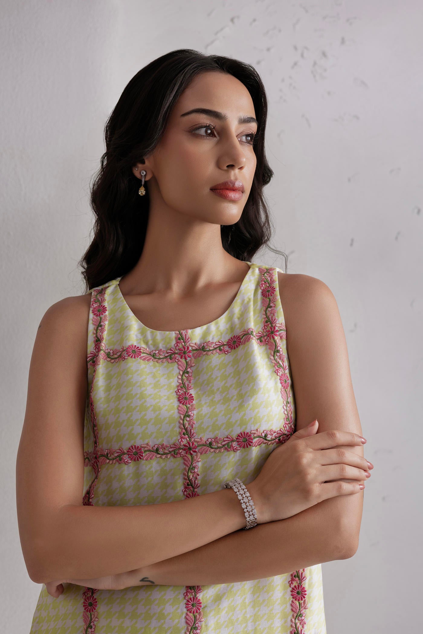 Rhea Short Kurta With Satin Balloon Pants