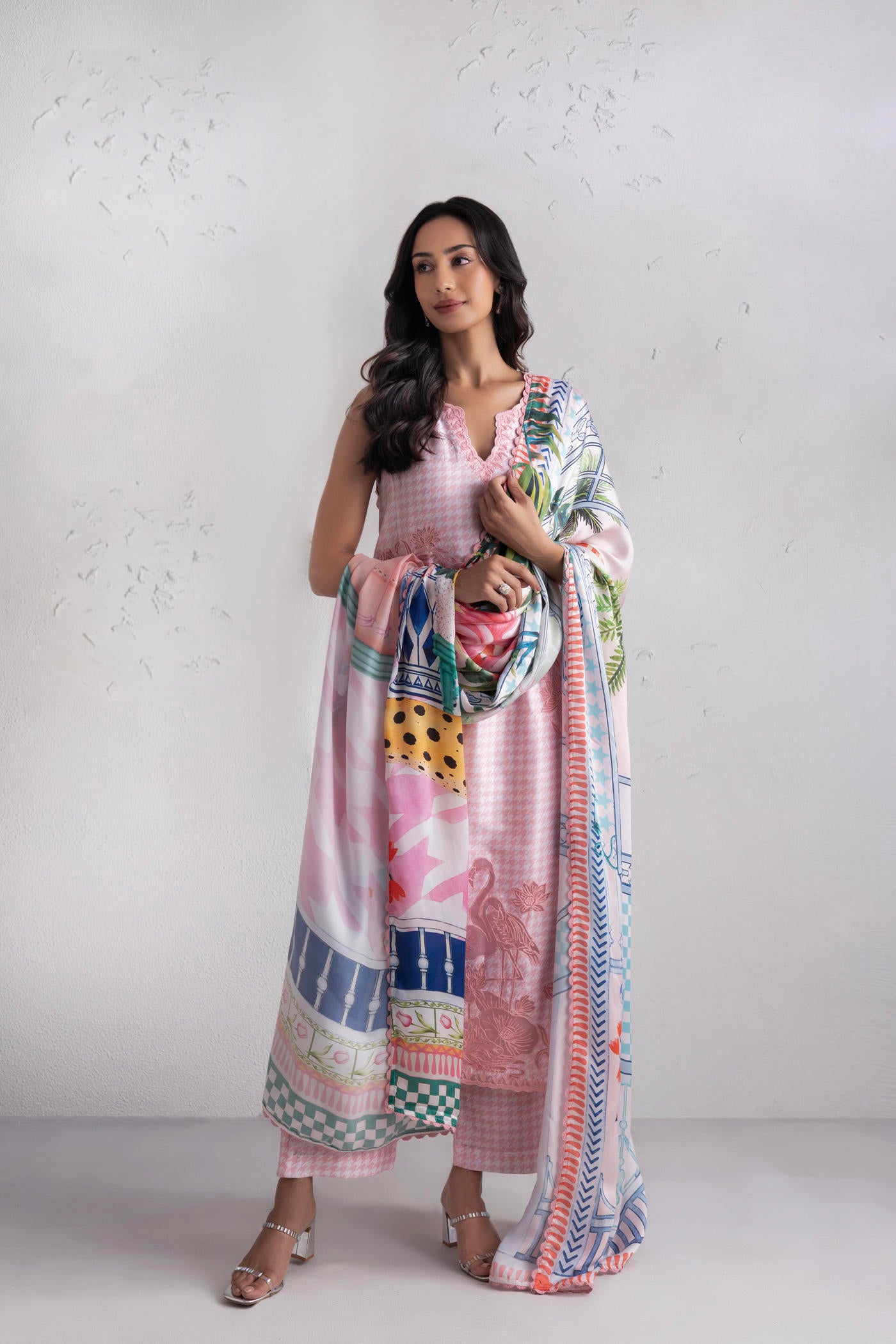 Magnolia Pink Long Kurta Set