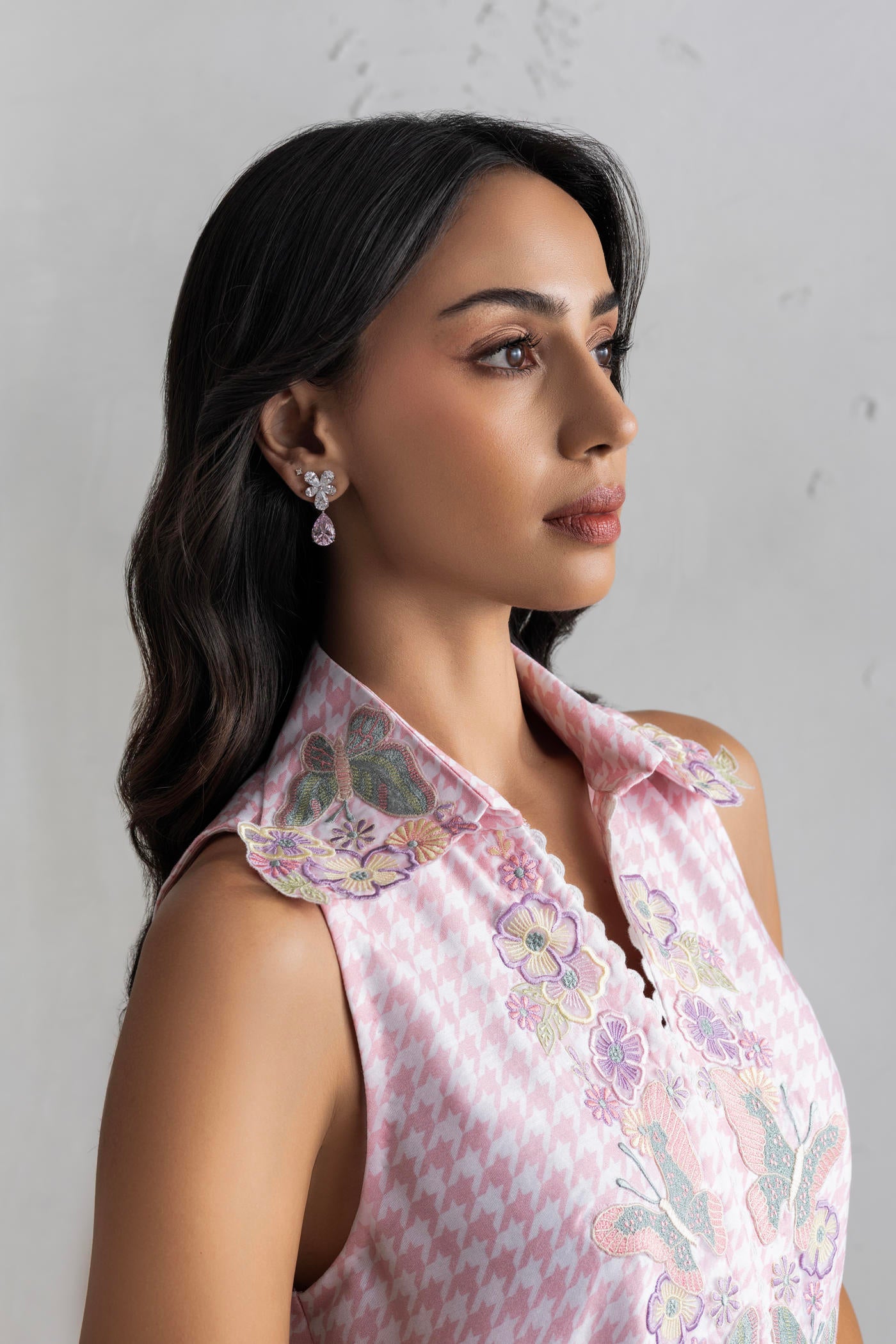 Primrose Short Kurta With Satin Baloon Pants
